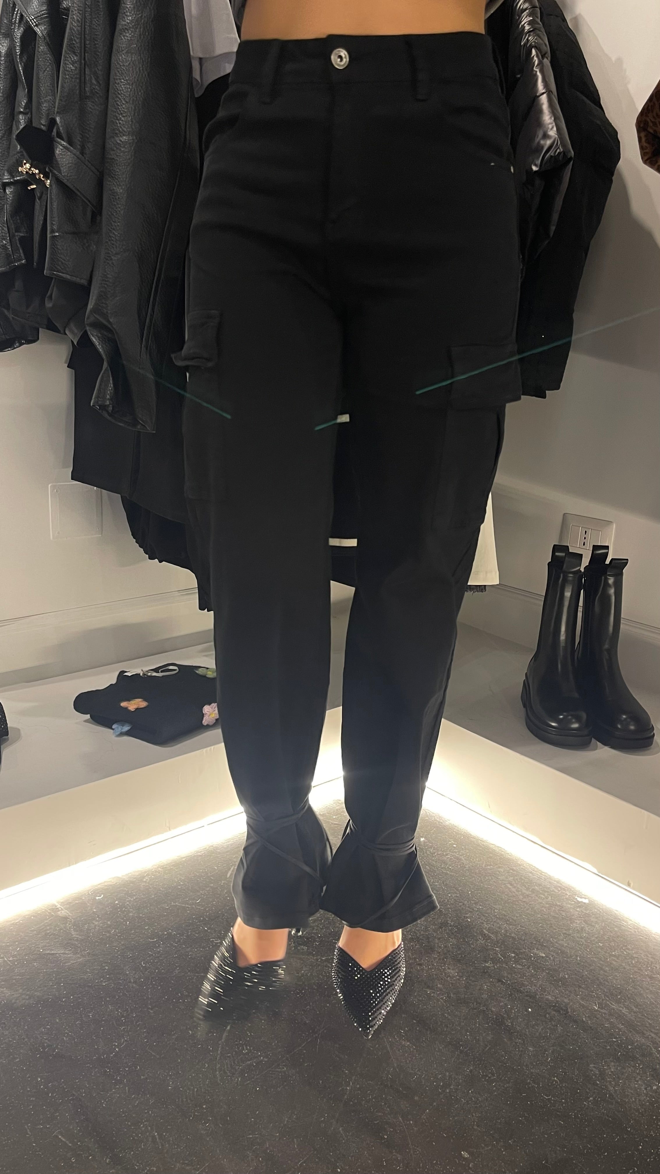Jeans cargo nero