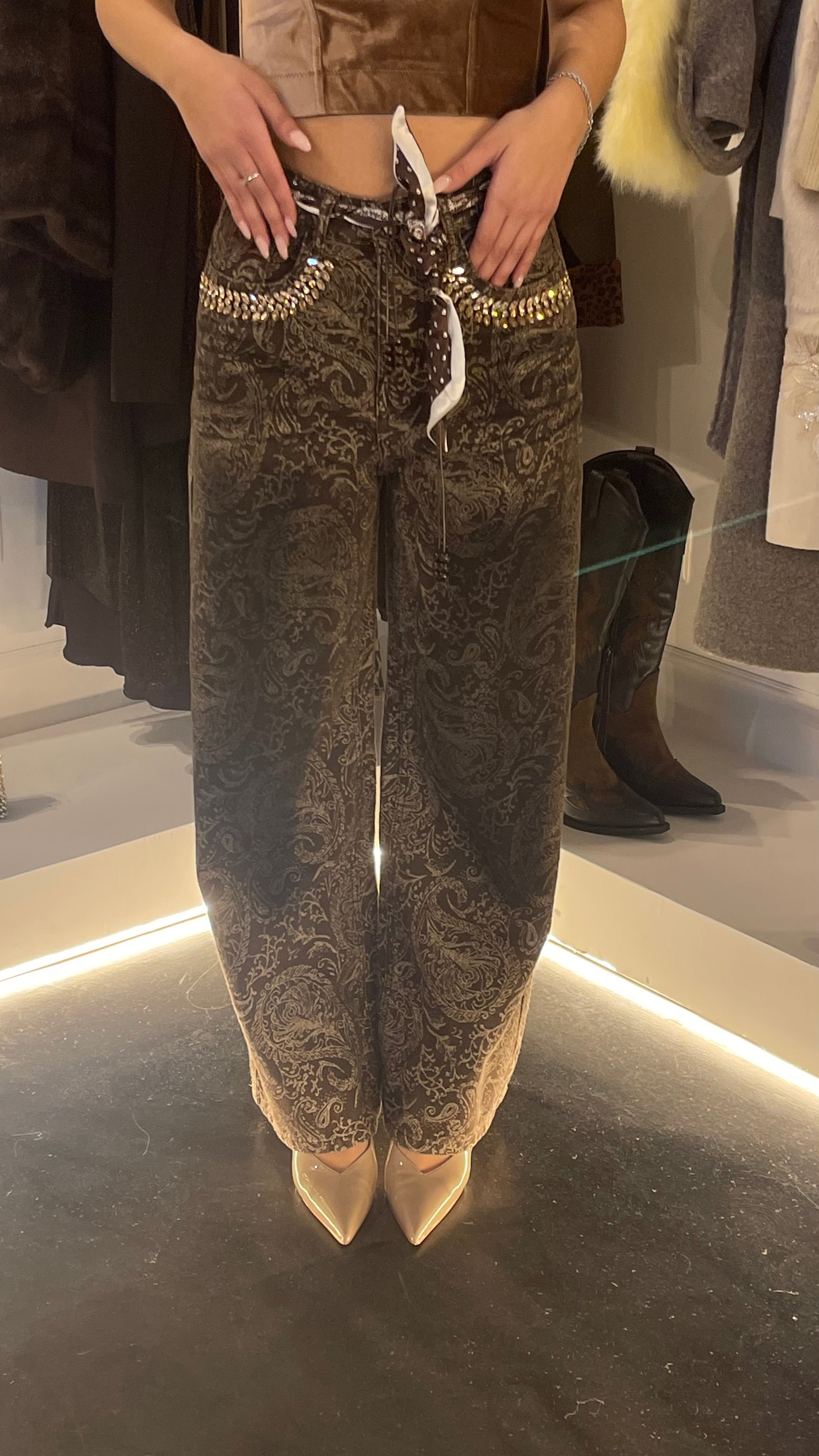 Jeans Andromaca marrone