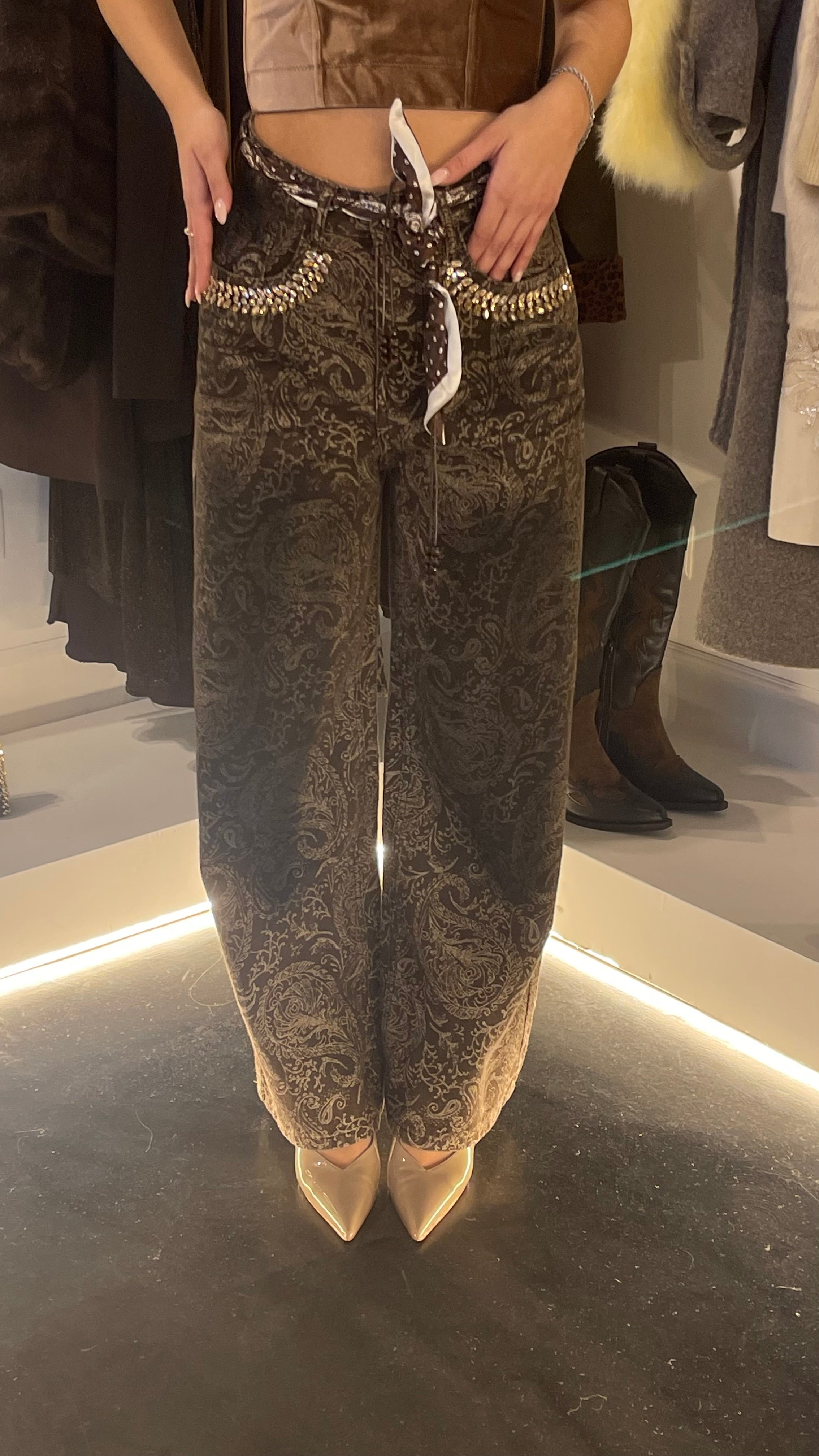 Jeans Andromaca marrone